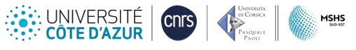 Logo MSHS Sud-Est — Université Côte d’Azur, CNRS